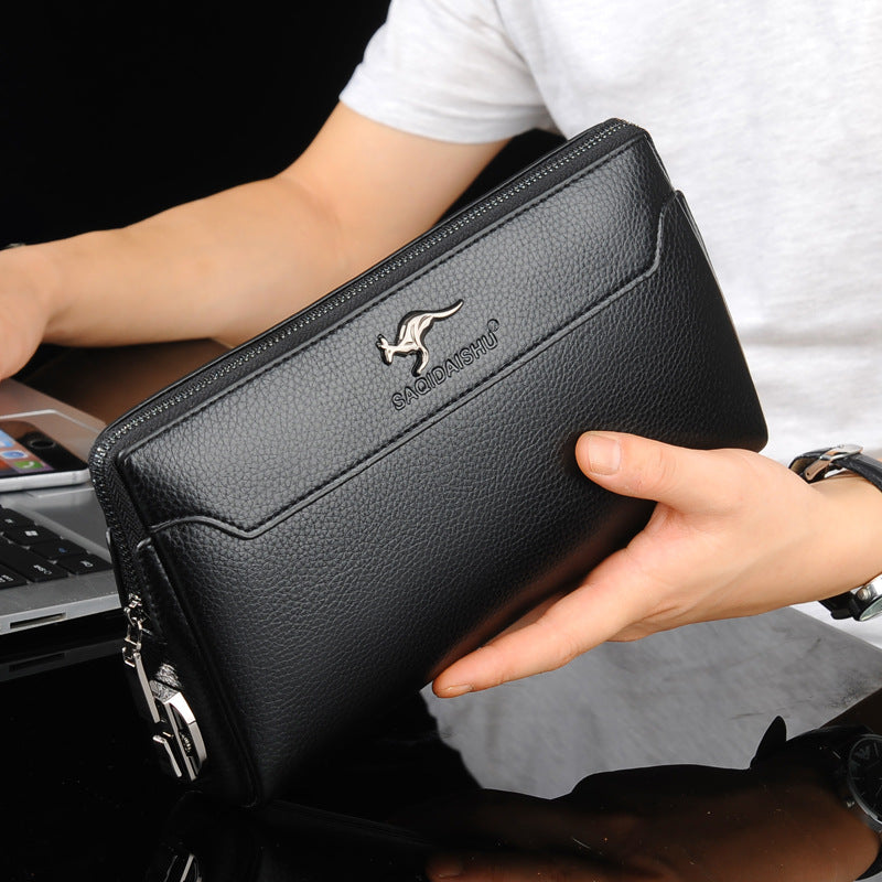 Pochette da uomo in pelle