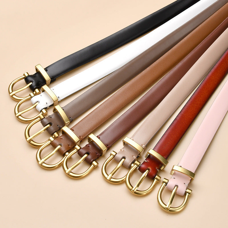 Cintura in pelle donna