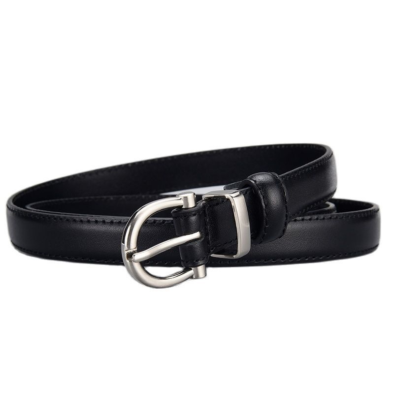 Cintura slim in pelle donna