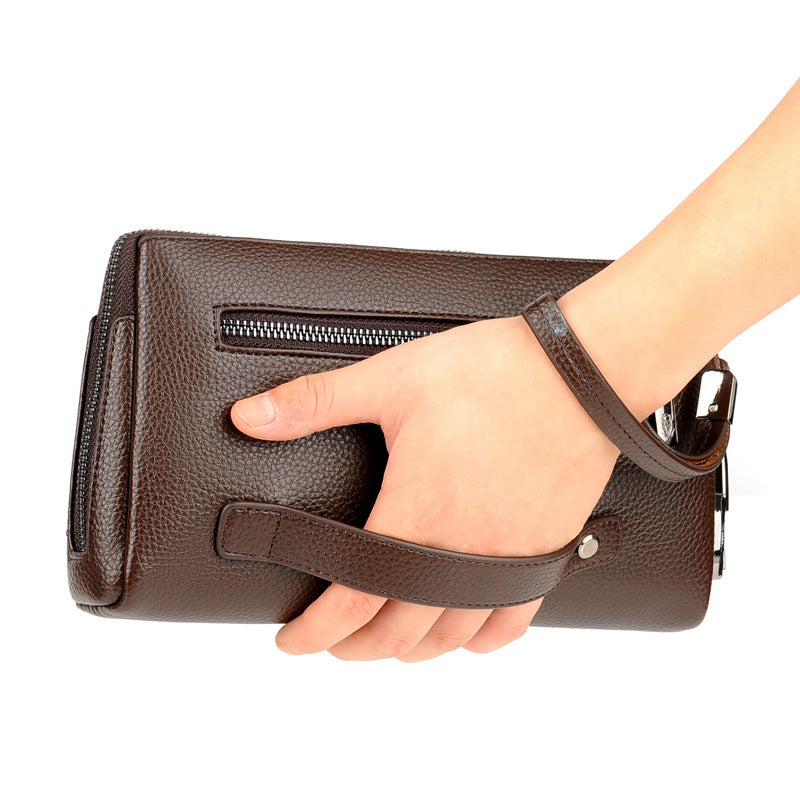 Pochette da uomo in pelle