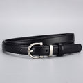 Cintura slim in pelle donna